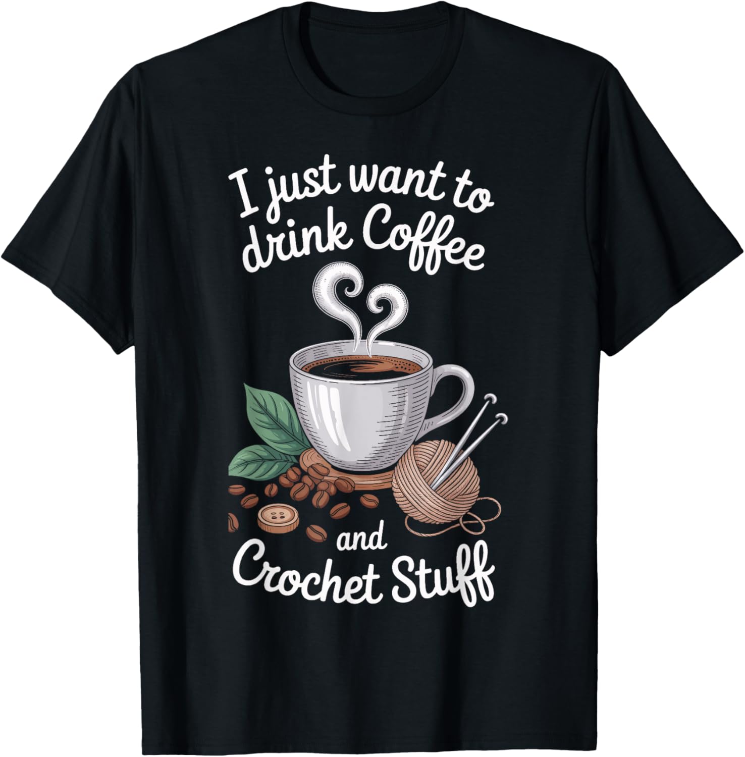 Coffee Crochet Stuff Yarn Lovers Crochet Enthusiasts Yarn Supply | Viral US Pick | Customer Favorite