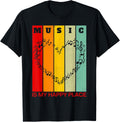 Music is My Happy Place Valentine Musician Lover Singer Apparel | Top Conversion Title | Aesthetic Casual Look