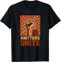Revolutionary Knitters Unite Propaganda Knitting & Yarn Fan Yarn Supply | Trending 2025 | Perfect for Crafters