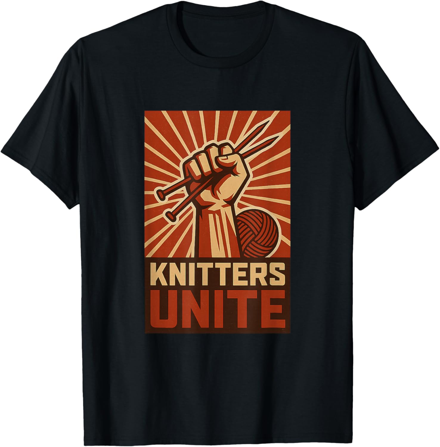 Revolutionary Knitters Unite Propaganda Knitting & Yarn Fan Yarn Supply | Trending 2025 | Perfect for Crafters