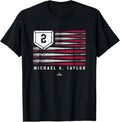 Vintage US Flag Baseball Stripes Michael A Taylor Minnesota Apparel | Premium Quality