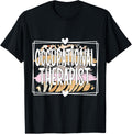 Occupational Therapist Leopard Cheetah Print OT Therapy Apparel Premium Print US Top Pick