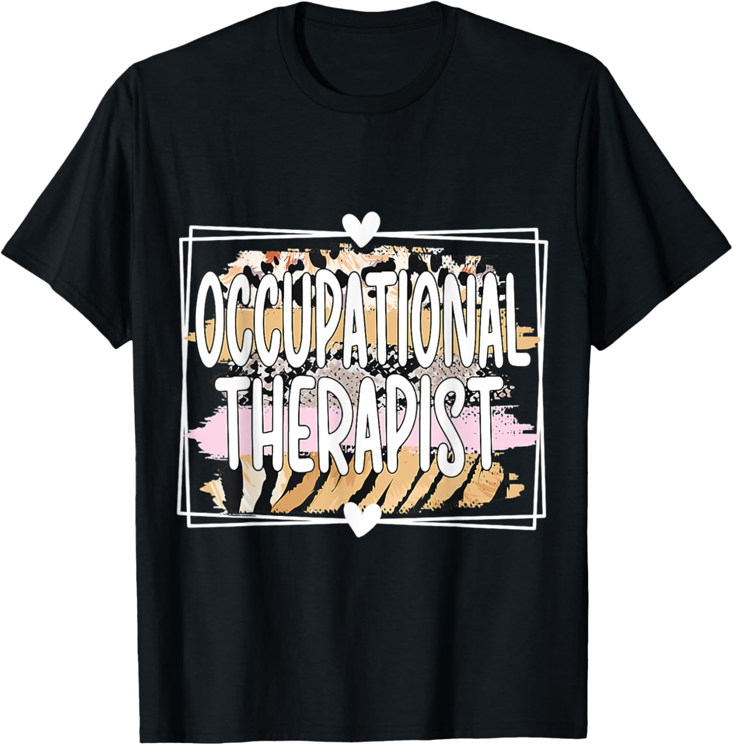 Occupational Therapist Leopard Cheetah Print OT Therapy Apparel Premium Print US Top Pick