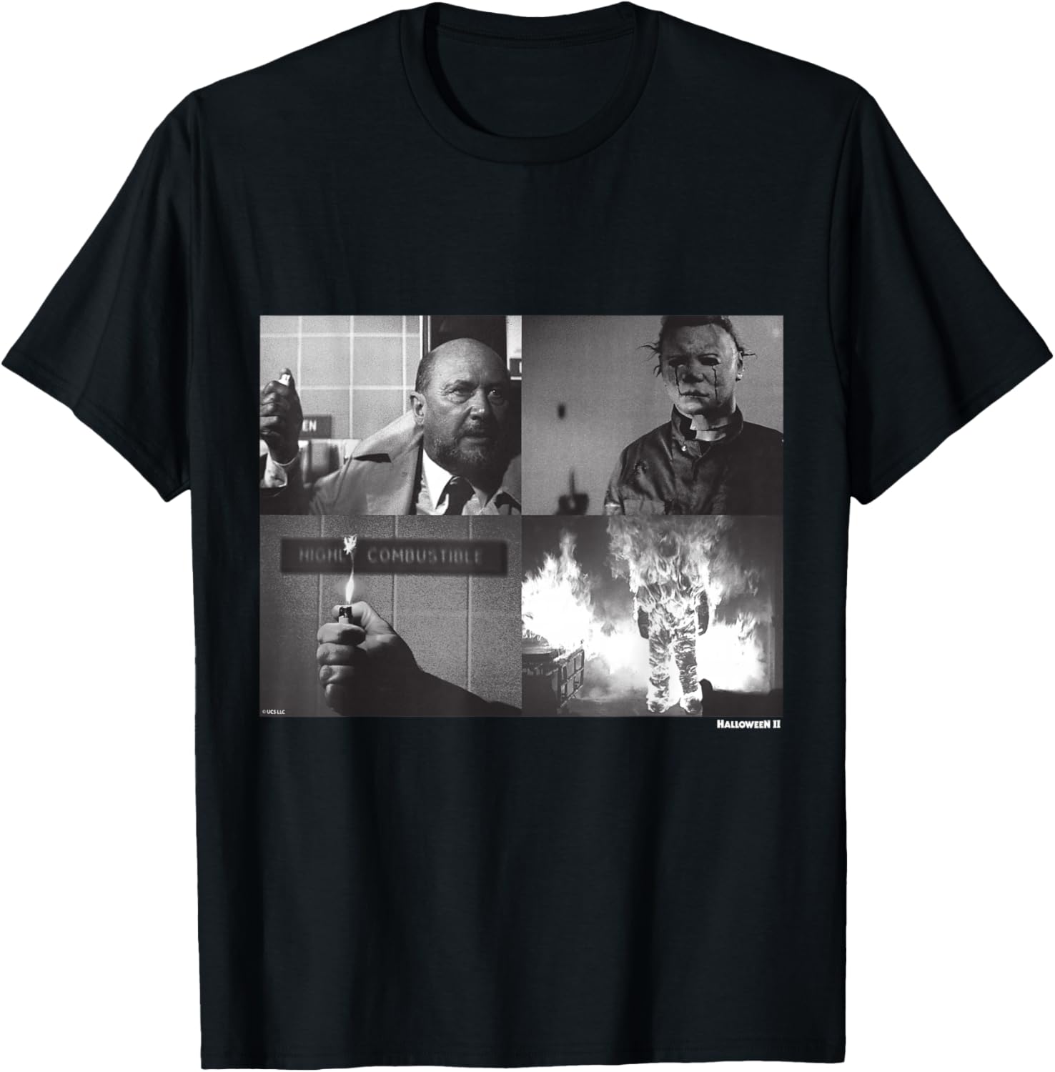 Halloween II Michael Myers and Dr Loomis Fire Apparel | Everyday Casual Wear