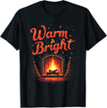 Cozy Christmas Vibes Warm & Bright Fireplace Scene T-Shirt T-Shirt | Google Shopping Optimized | Top Rated Comfort