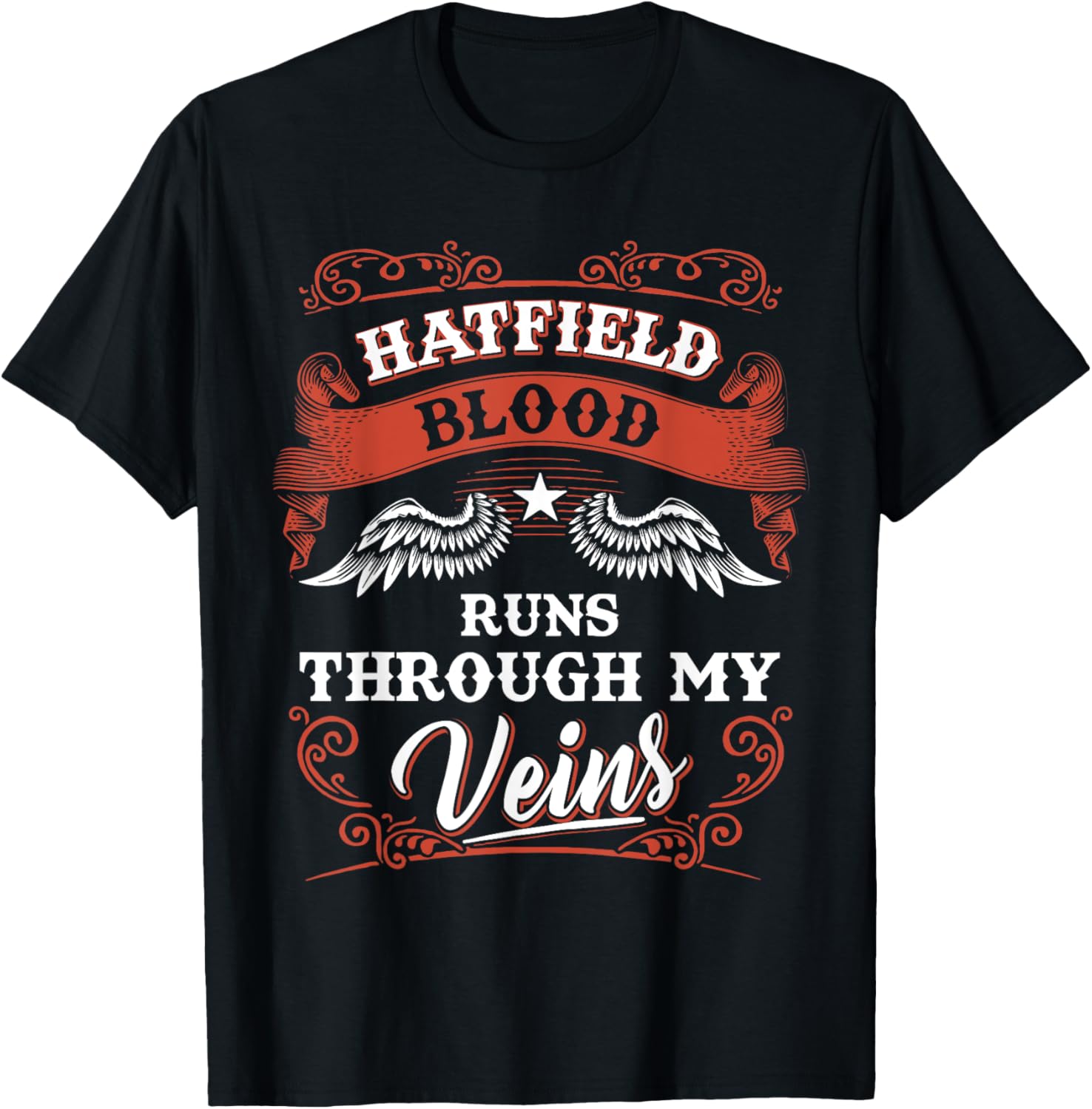 Hatfield blood runs through my veins family christmas Apparel | Trending 2025