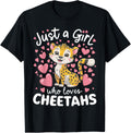 Just a Girl Who Loves Cheetahs African Savanna Apparel Premium Print Hot Right Now