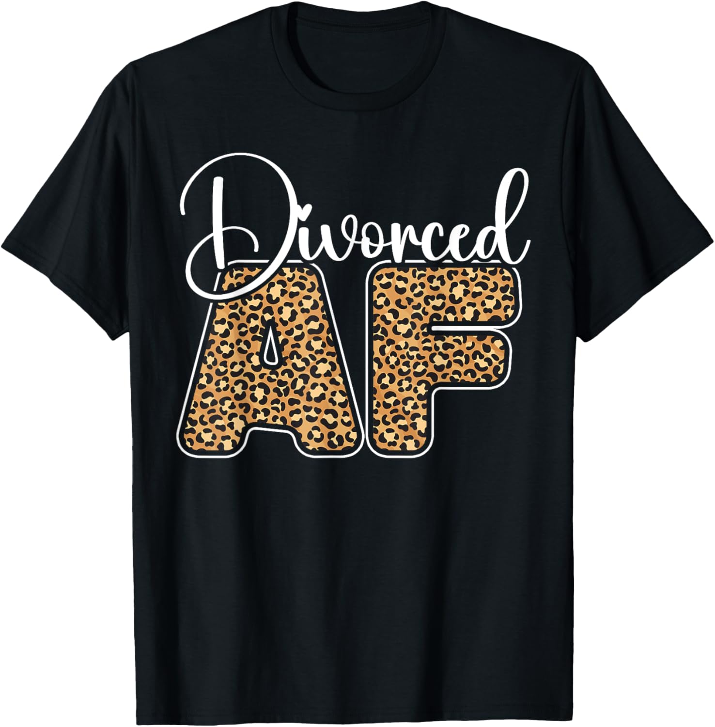 Happy Divorce Party Leopard Cheetah Divorced Af Apparel Premium Print US Top Pick