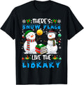 Librarian Christmas There's Snow Place Like The Library Apparel | High Search Volume | Daily Wear Essential