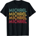 MICHAEL NAME Shirt Vintage Retro 70s 80s Personalized Gift T-Shirt | Premium Quality