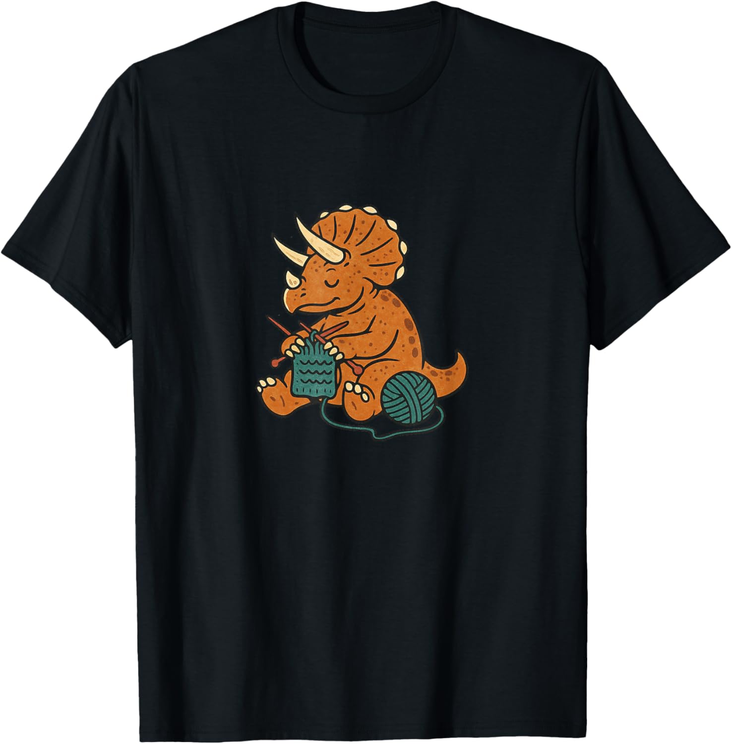 Knitting Triceratops Dinosaur with Yarn Funny Prehistoric Yarn Supply | Top Rated | Best Seller Choice