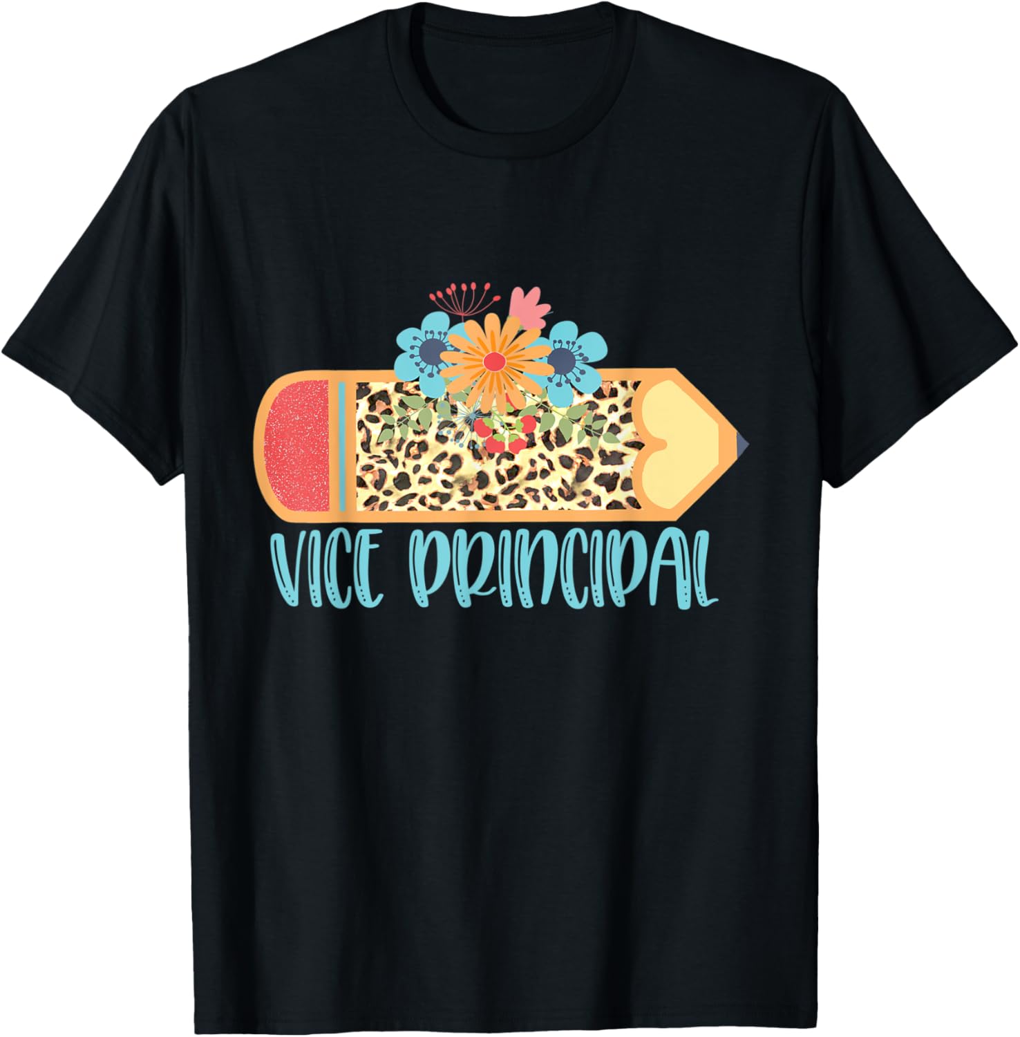 VICE PRINCIPAL Pencil Leopard Cheetah Print Teacher Men Women Kids Apparel Comfort Fit US Top Pick