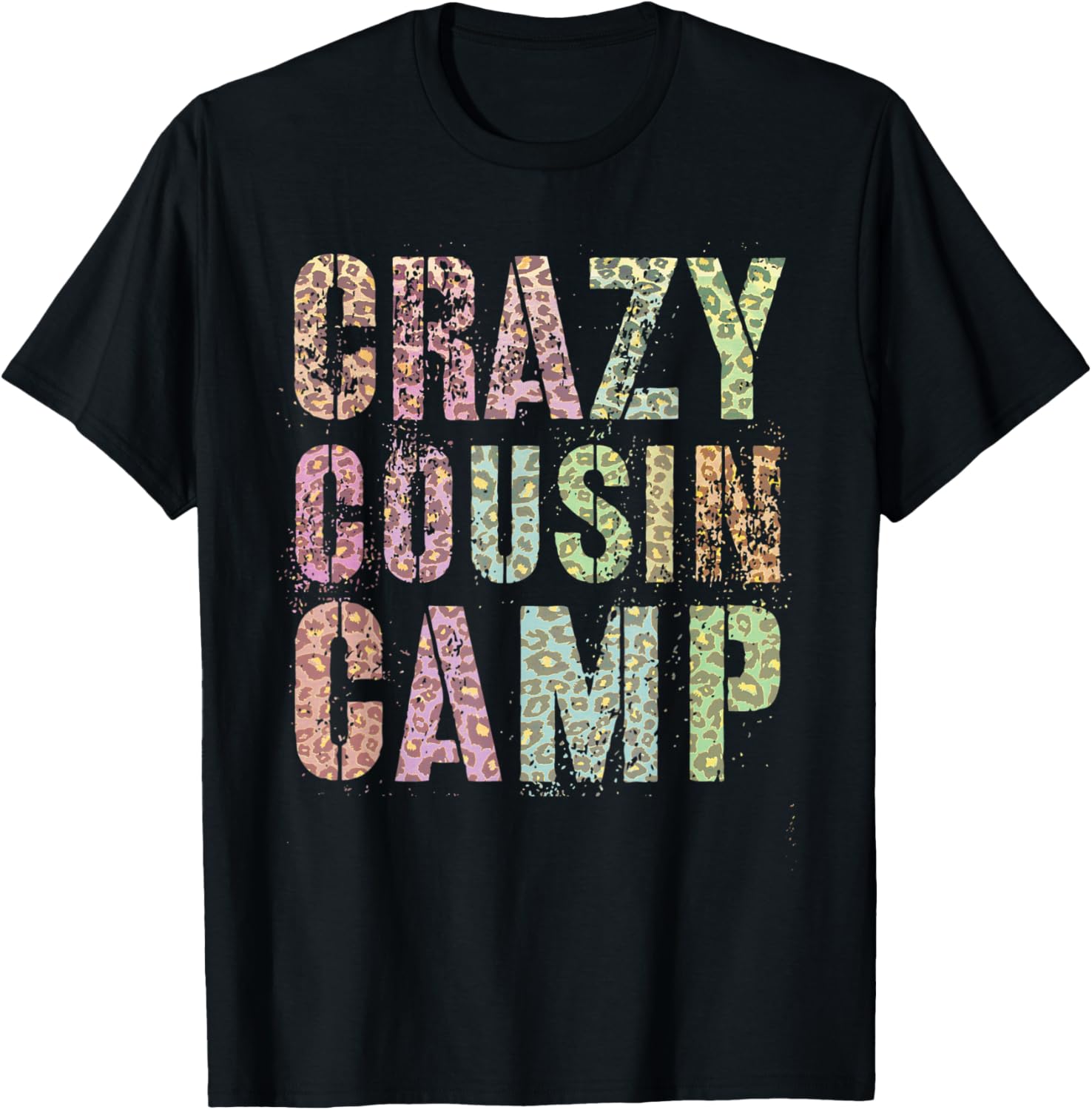 CRAZY COUSIN CAMP Leopard Print Funny Grandma Grandpa Apparel Viral TikTok Find Hot Right Now