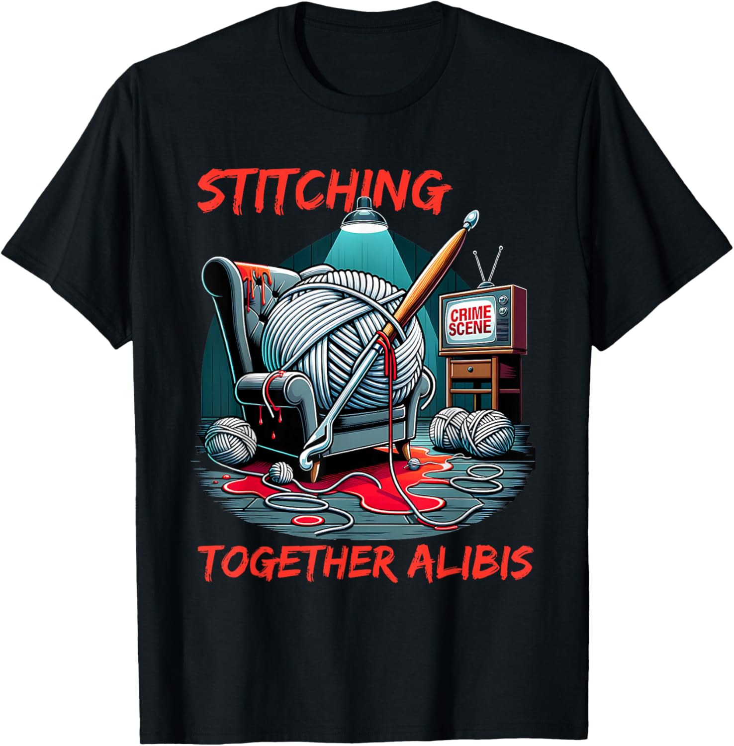 Knitting Stitching Alibis Crochet And Crime Shows Yarn Supply | Premium Quality | High CTR Title