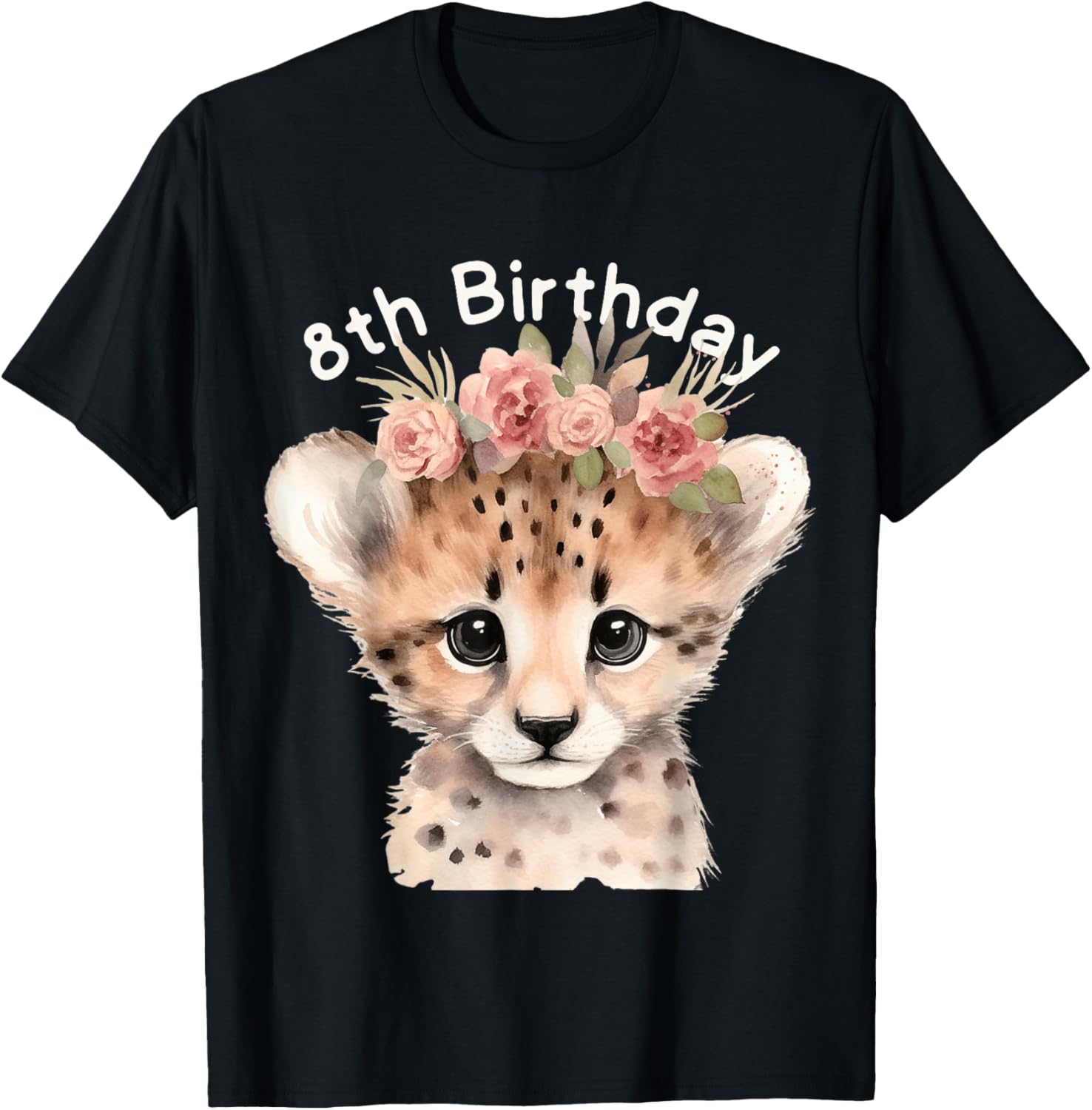 Cheetah Birthday Girl 8th Birthday Zoo Party Outfit Boy Apparel Streetwear Style Best Seller Look