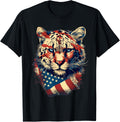 4th Of July US Flag Cheetah Apparel Trending US Gift Ready