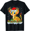 Cheetah Lover Matching Santa Lighting Cheetah Christmas Apparel Premium Print Best Seller Look