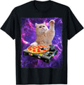 DJ Cat Shirt Cat DJ Pizza EDM Music Cute White Kitty Tee Men Women Girls Kids T-Shirt | Premium Quality | Daily Wear Essential