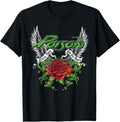 Poison Band Thorns & Wings Black T-Shirt - Classic Fit, Crew Neck, Short Sleeve, Adult, Casual T-Shirt | Perfect Gift...