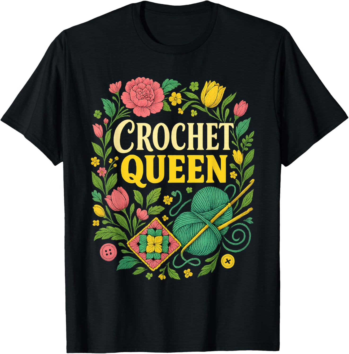 Crochet Queen Granny Square Botanical Yarn Art Yarn Supply | Trending 2025 | Customer Favorite