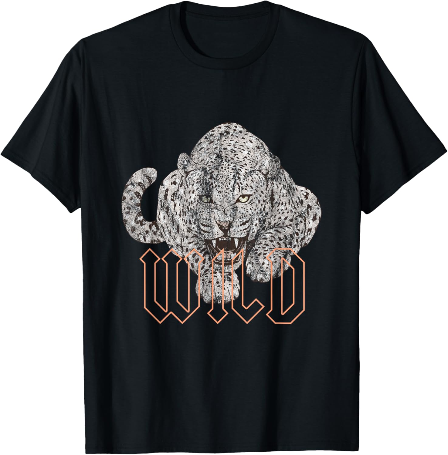 Wild Jaguar Leopard Cheetah Print Graphic Apparel Streetwear Style Everyday Wear