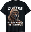Funny Coffee Humor Sarcastic Cheetah Apparel Comfort Fit US Top Pick