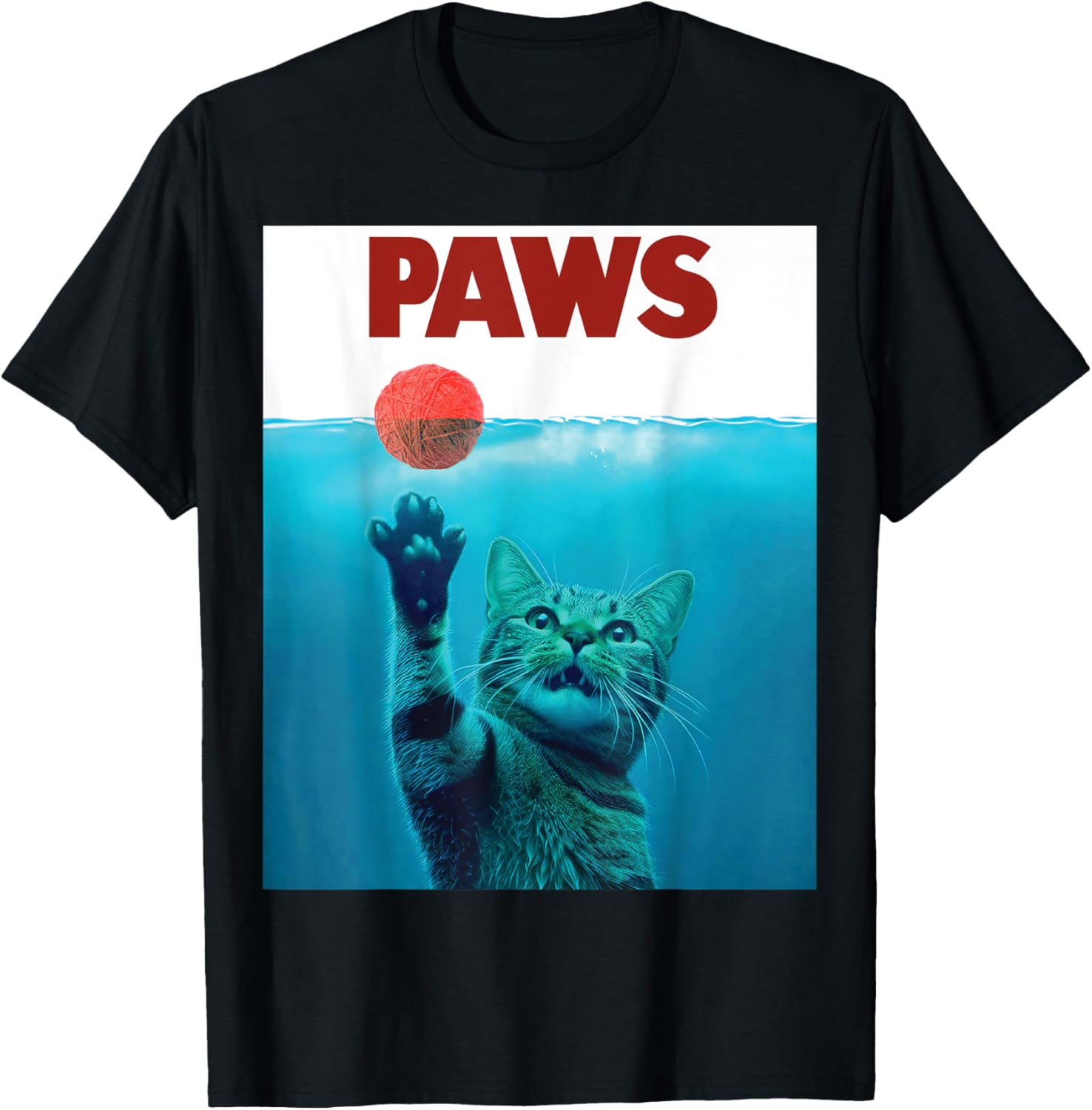 PAWS Parody Cat Yarn Humorous Cat Chasing Yarn Ball Kitten Men Women Kids Yarn Supply | Trending 2025 | Perfect for C...