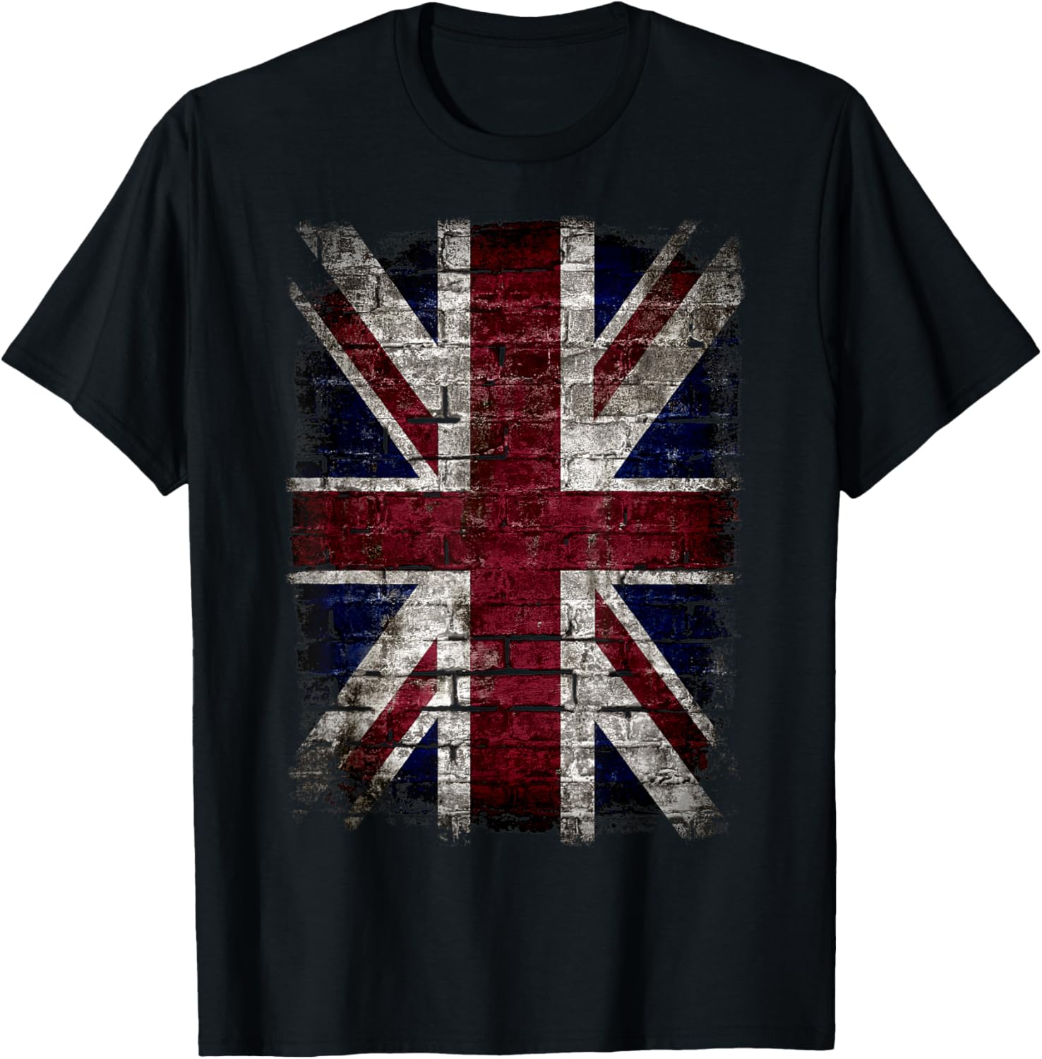 Grunge Union Jack Design Wall Graffiti Punk Style UK Flag Apparel | Trending 2025 | Best Seller Choice