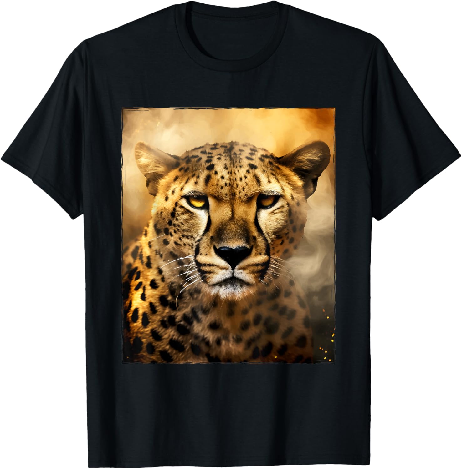 Cheetah Portrait Wildlife Artwork Apparel Comfort Fit Fan Favorite