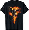 Archangel Michael Flaming Sword Epic Biblical Battle Art Apparel | Premium Quality