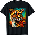 Cheetah Colorful Artwork Save Animals Apparel Viral TikTok Find Fan Favorite