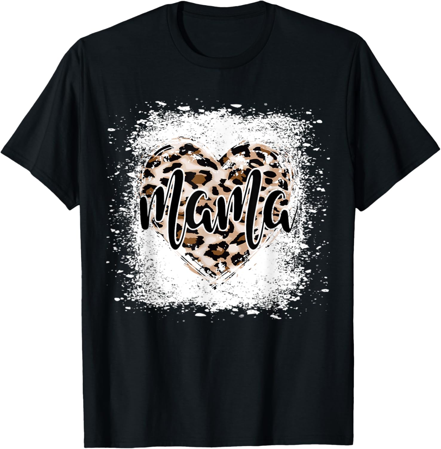 Leopard Print Heart Mama Mom Mothers Day Birthday Women Apparel Streetwear Style Fan Favorite