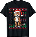 Cheetah Santa Hat Ugly Christmas Funny Holiday Cheetah Lover Apparel Viral TikTok Find Fan Favorite