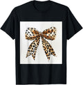 Bow in Watercolor Aesthetic cheetah leopard pattern Bow Apparel Comfort Fit Gift Ready