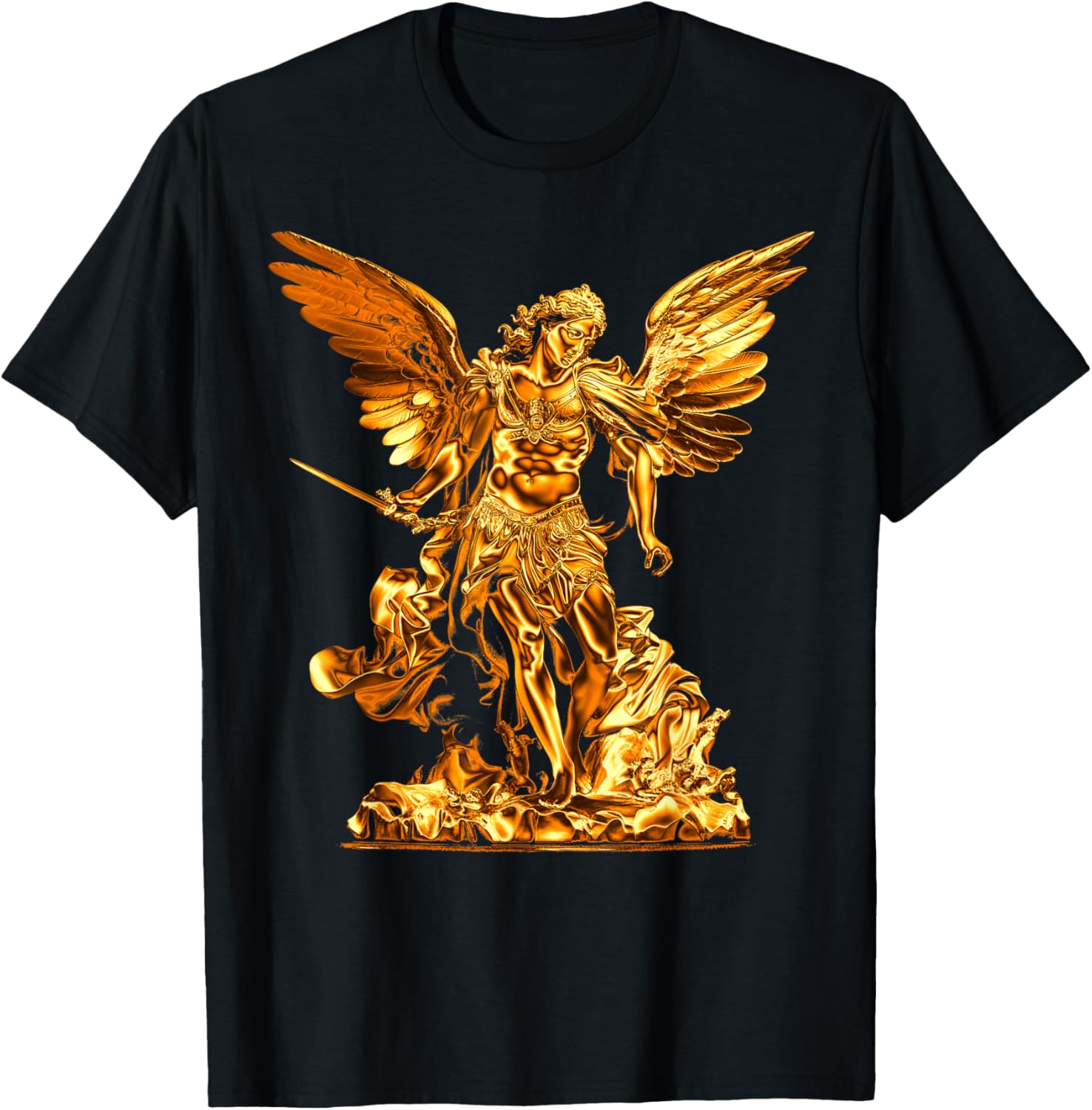 Golden Saint Michael the Archangel Apparel | Perfect Gift Idea