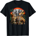 Let s Get Wild Zoo Animals Safari Party A Day At The Zoo Apparel Premium Print Fan Favorite