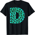 Letter D Cheetah Leopard Print Blue Initial Zebra Matching Apparel High Search Demand Everyday Wear