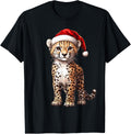 Cheetah Santa Hat Funny Cheetah Wild Animals Lover Christmas Apparel Trending US US Top Pick