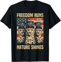 Patriotic Cheetah USA Flag Funny Animals Lover 4th Of July Apparel Trending US Fan Favorite