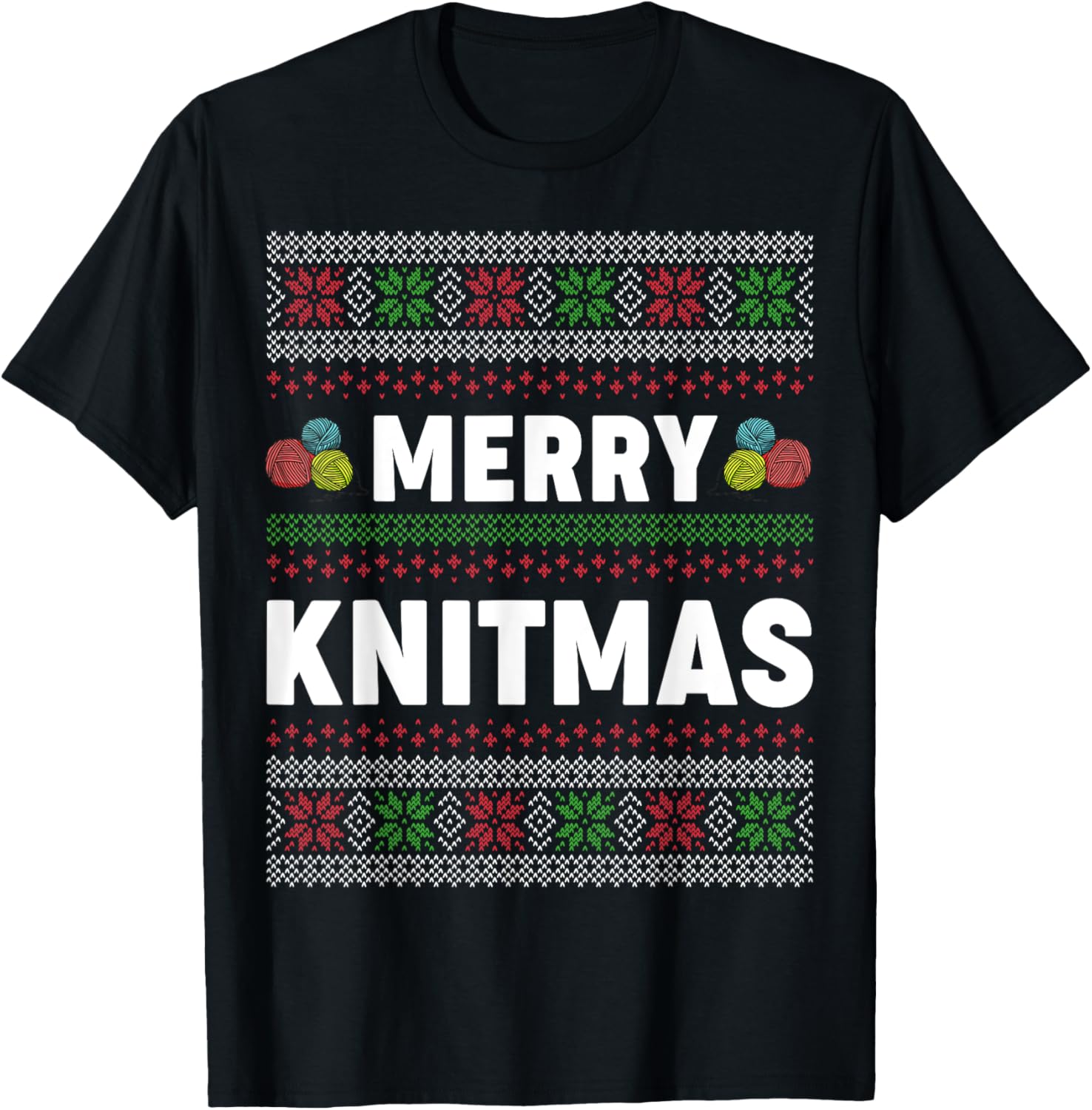 Merry Knitmas Ugly Xmas Sweater Knitting Yarn Christmas Sweater | Viral US Pick | High CTR Title