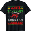 Warm Snuggles And Cheetah Cuddles Ugly Cheetah Christmas Apparel Trending US Best Seller Look