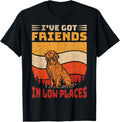 Vintage I've Got Friends In Low Places, Golden Dog Lover Apparel | High Search Volume | Aesthetic Casual Look