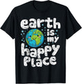 Earth is My Happy Place Cute Kawaii Planet Apparel | Trending 2025 | High CTR Boost