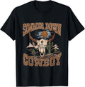 Leopard Simmer Down Cowboy Funny Bull Skull Western Country Apparel Comfort Fit Fan Favorite