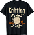 Knitting Fueled by Coffee Knitter Lover Yarn Craft Funny Yarn Supply | Premium Quality | High CTR Title
