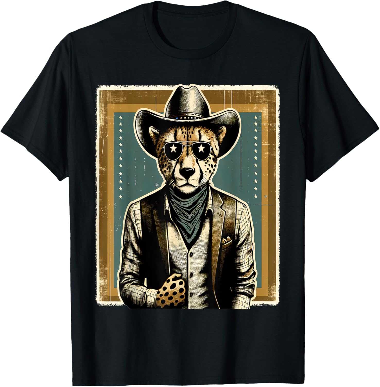 Cheetah Cowboy Vintage Apparel Comfort Fit Hot Right Now