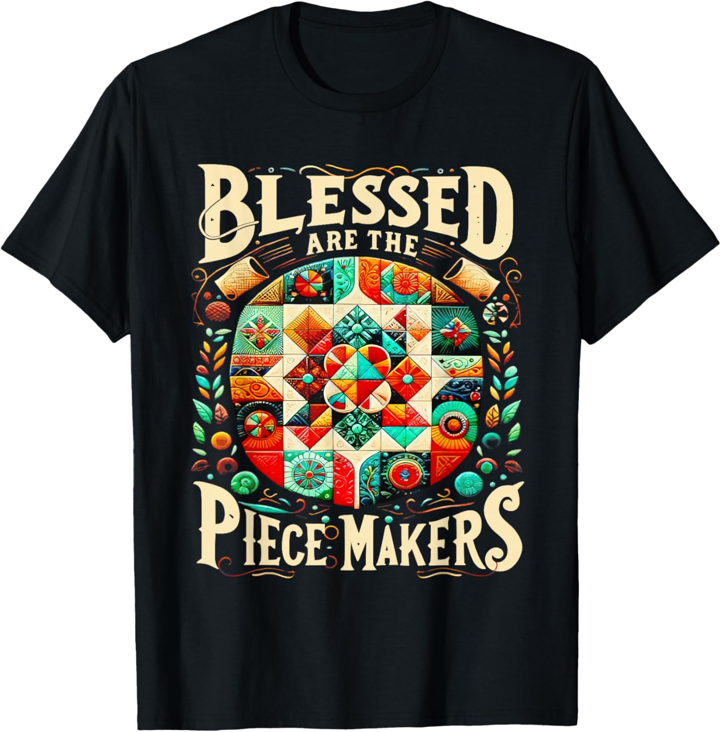 Blessed are the Piece Makers Quilting For Women Girls Sewing Apparel | Trending 2025 | Aesthetic Fit