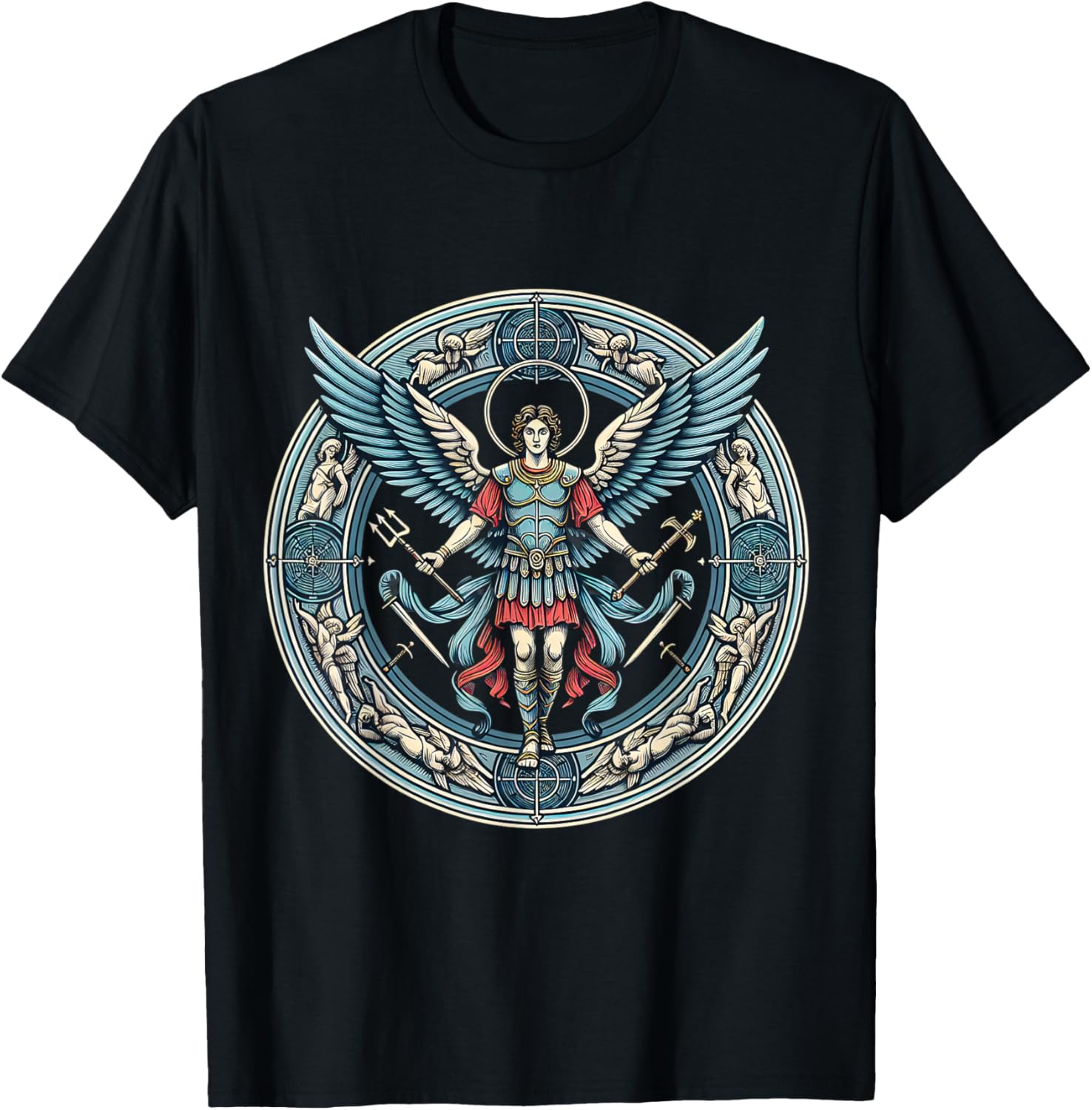 Vintage Archangel Saint Michael Apparel | Viral Streetwear Style