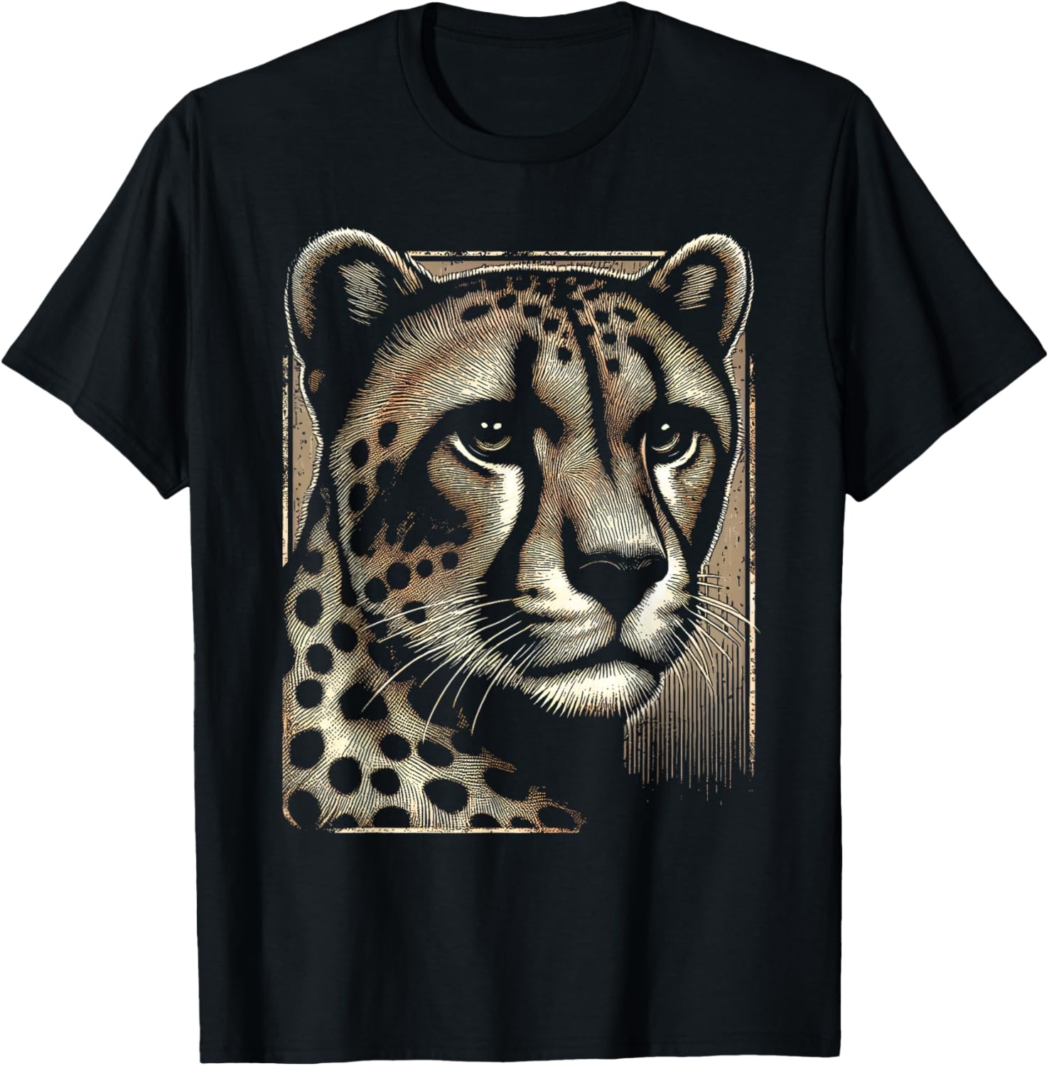 Cheetah Face Print Apparel Streetwear Style Hot Right Now