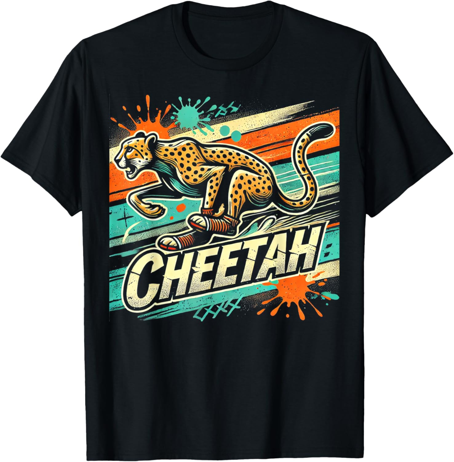Funny Vintage Cheetah for Art Boys Girls Apparel Viral TikTok Find Hot Right Now